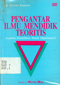 Image of Pengantar llmu Mendidik Teoritis